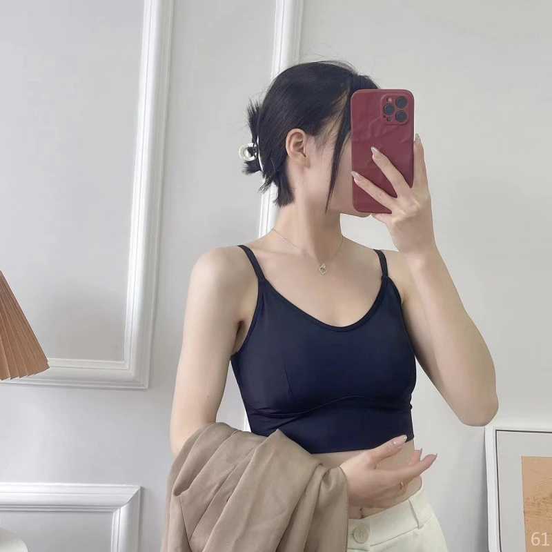 女士姑娘性感隐形大胸美背薄款吊带聚拢效果女士背心大胸显小内衣