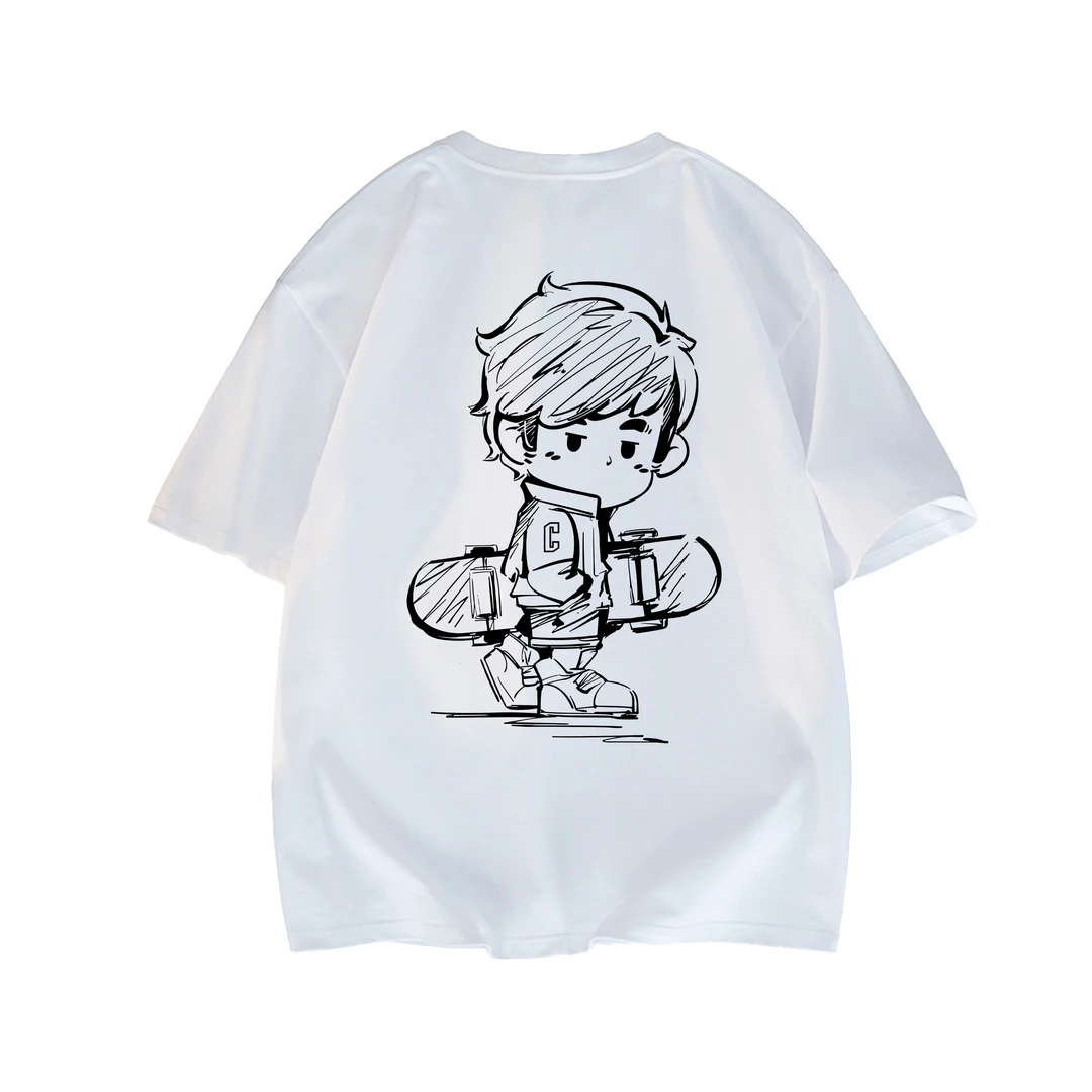 周杰伦周同学【依然范特西】春夏短袖T恤半袖ins上衣潮流港风简约