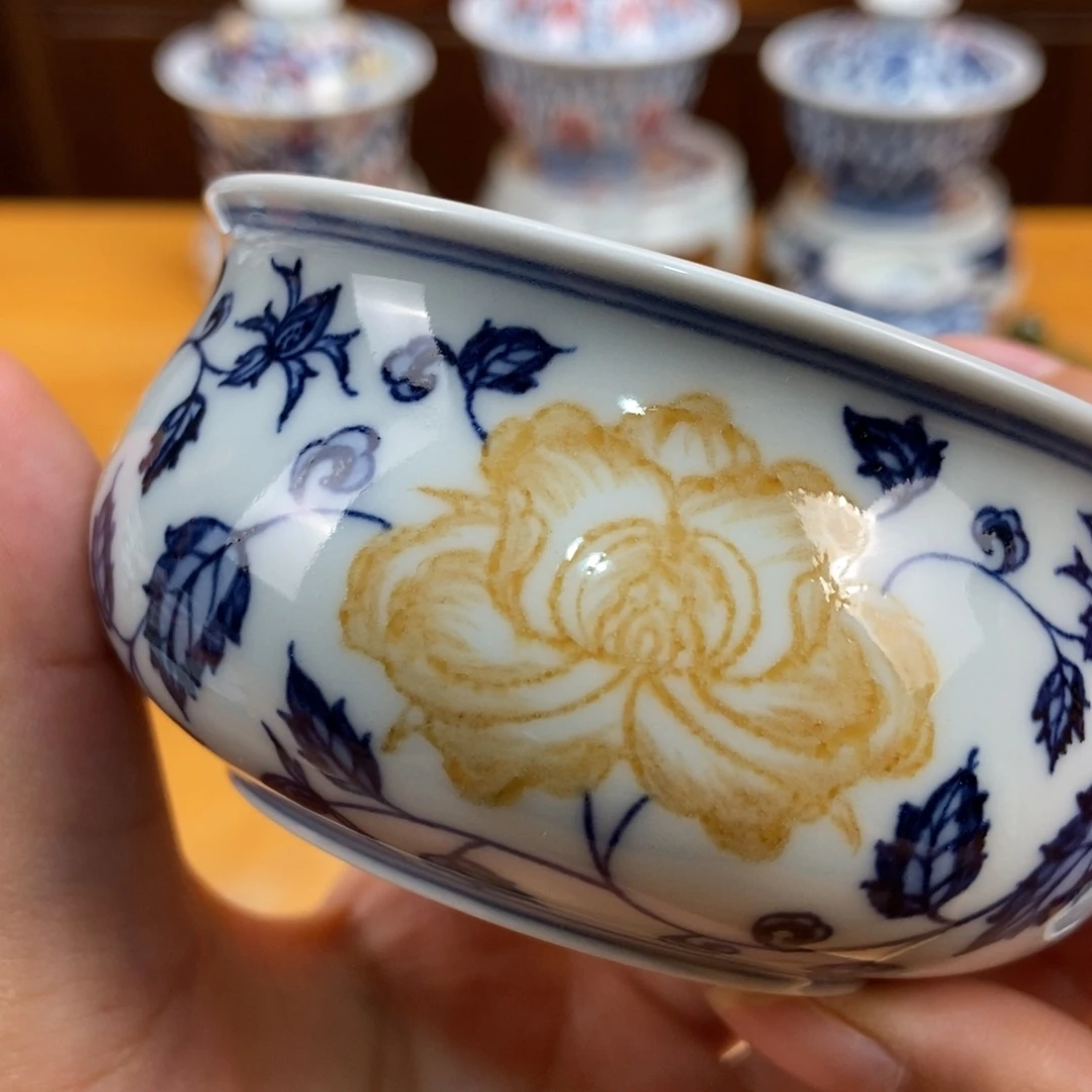 手绘现代茶具非古董