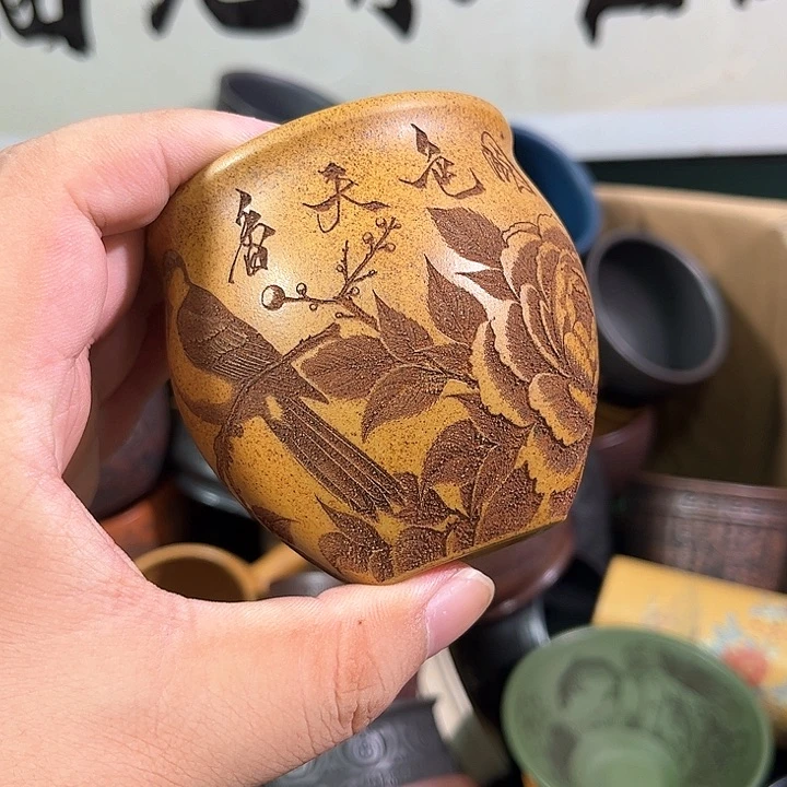 茶杯紫砂全手工紫砂主人杯