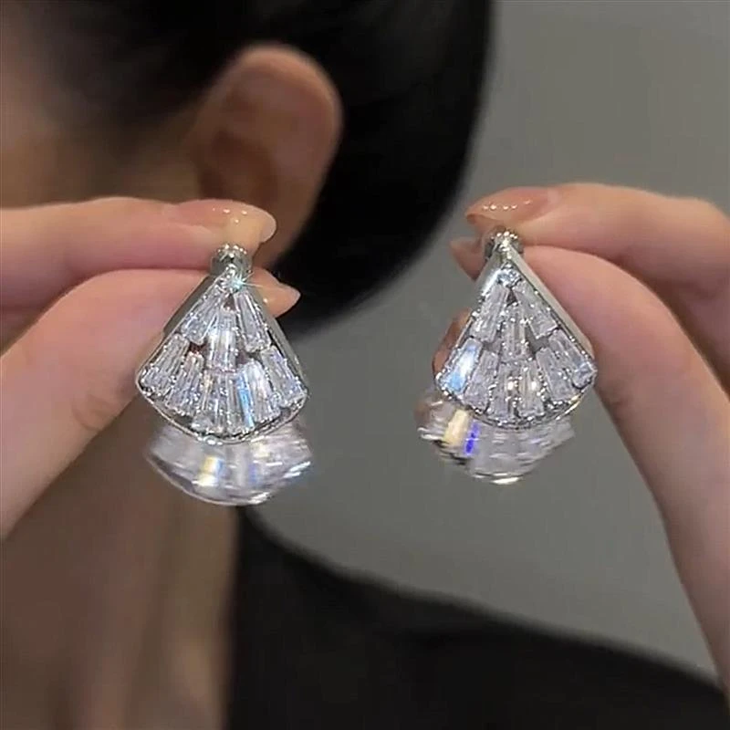 新款皓石灵动耳环女小众设计高级感轻奢耳饰2023年新耳坠女