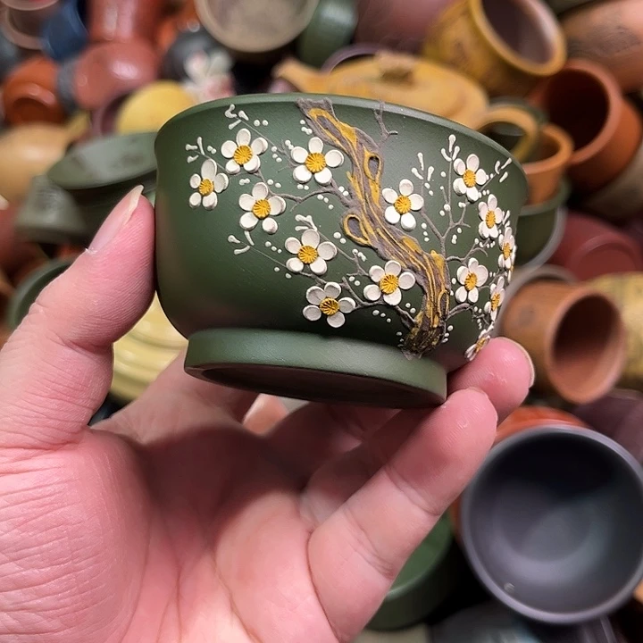 紫砂茶杯全手工紫砂主人杯