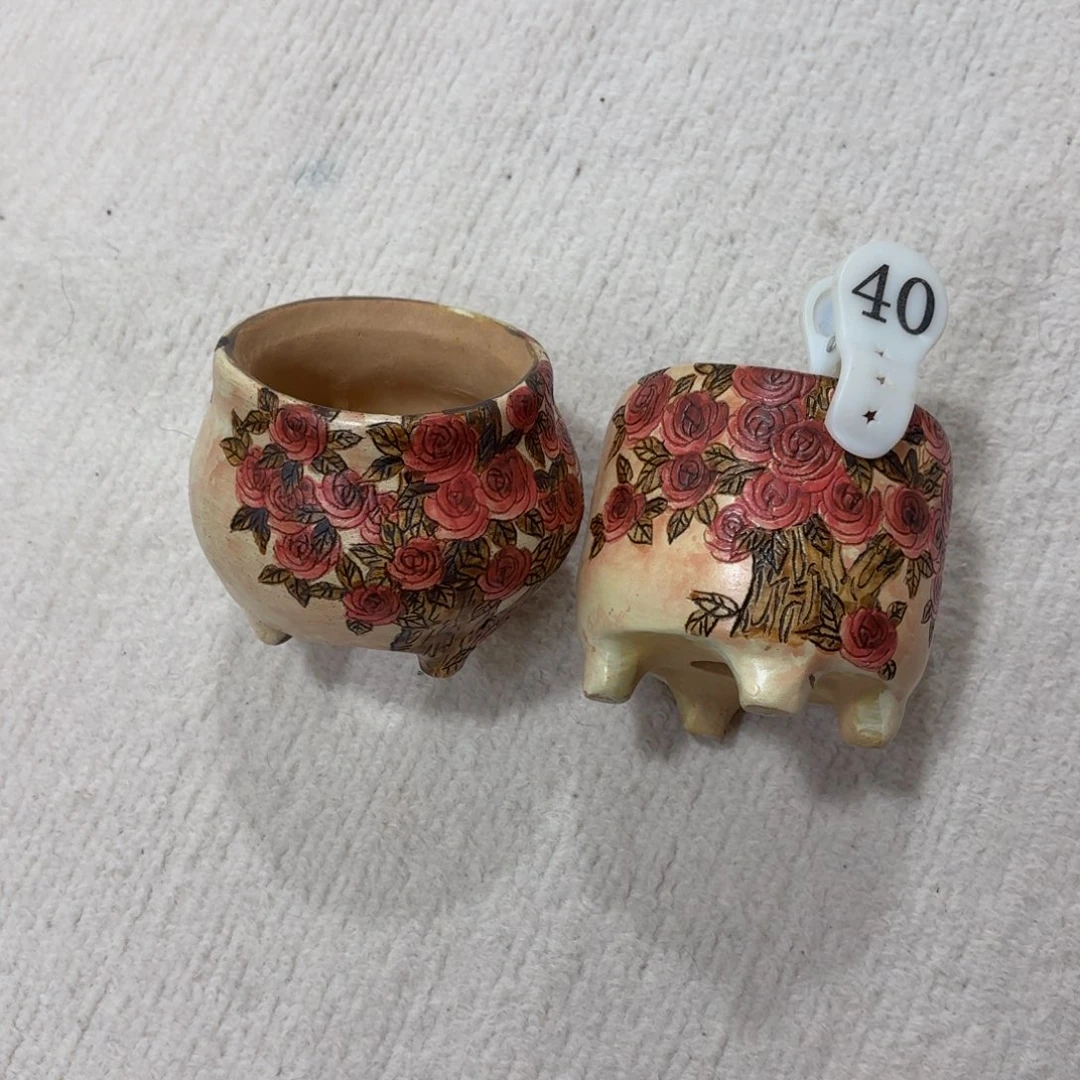 用***5花盆紫砂陶瓷多肉花盆微瑕