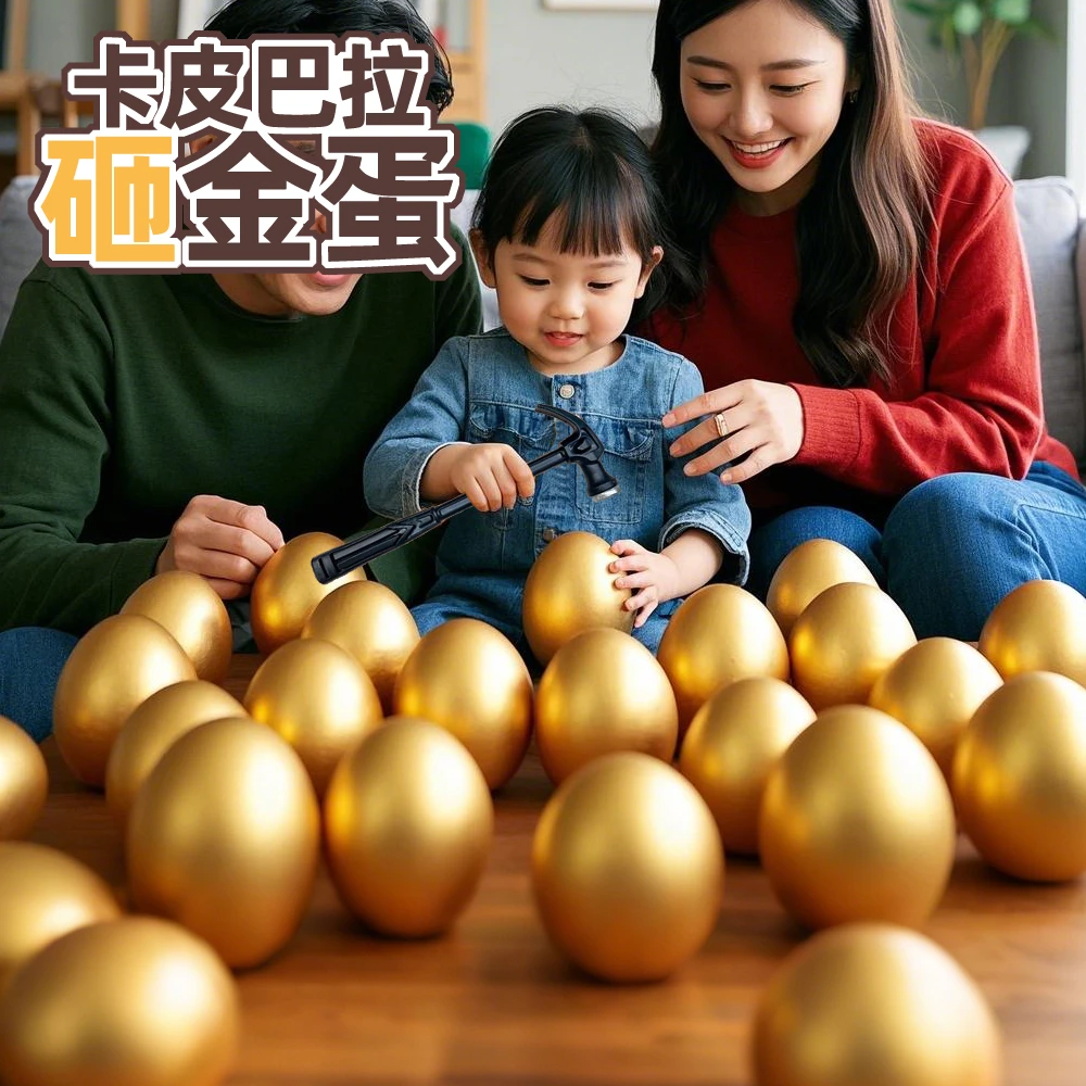 2025新款卡皮巴拉礼物盲盒洞洞乐女孩网红爆款男孩玩具砸金蛋盲袋