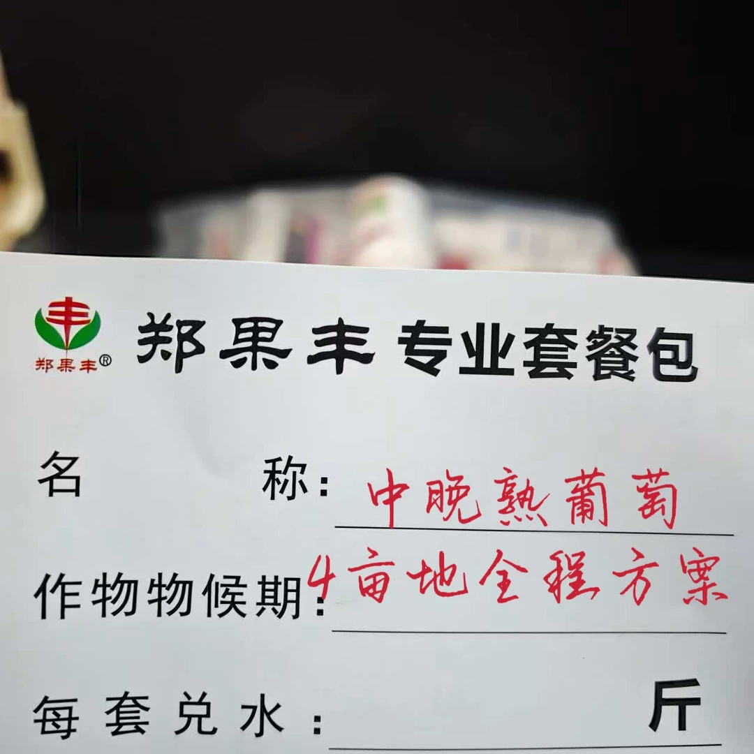 中晚熟葡萄4亩地全程方案