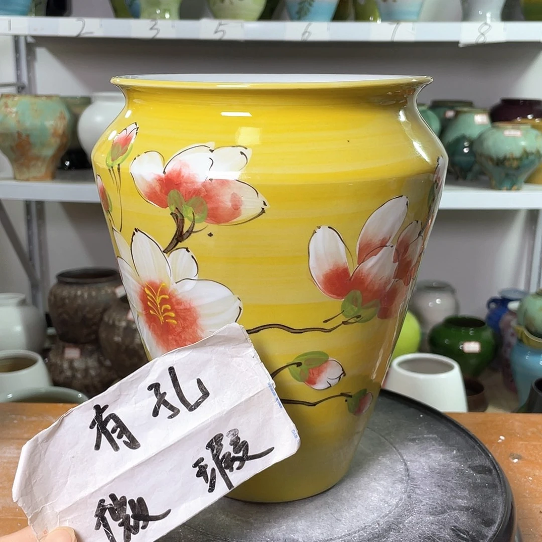 景德镇陶瓷花盆微瑕