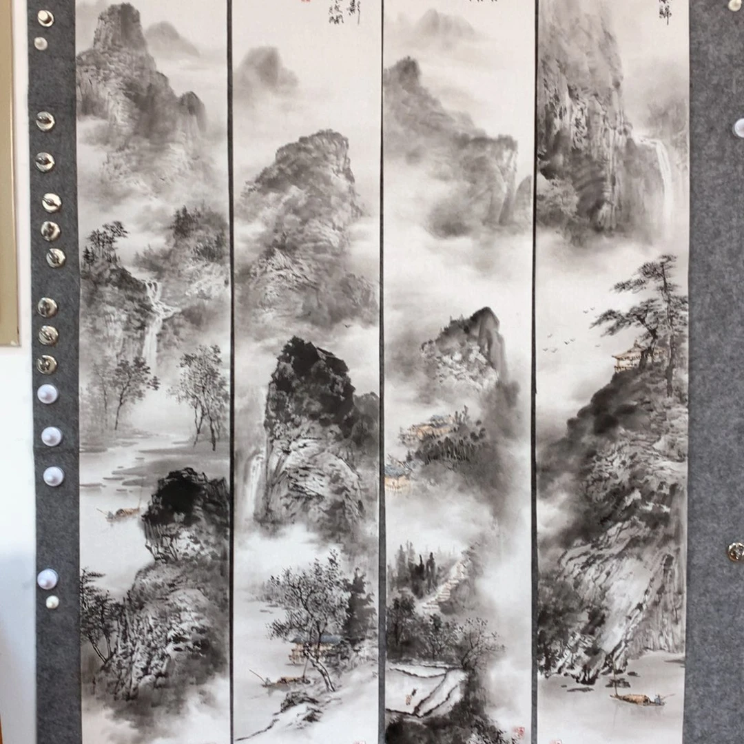 〔***〕国画山水作品写意