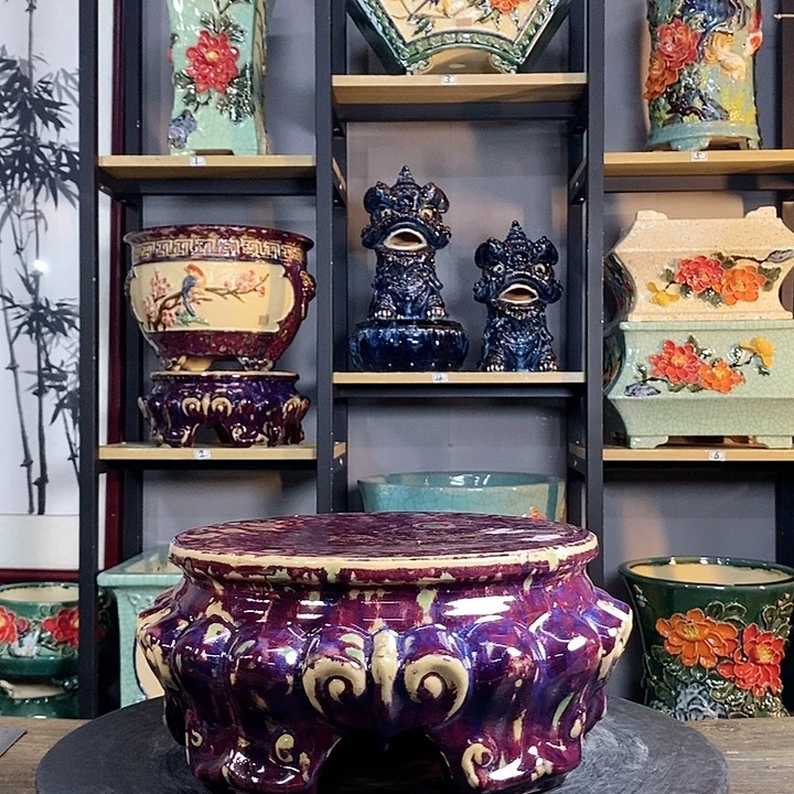 紫砂花盆Y**R43。         瑕