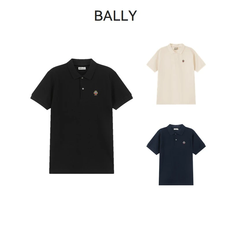 未使用 BALLY/巴利 男士Crest休闲短袖POLO衫 M5BAD36F