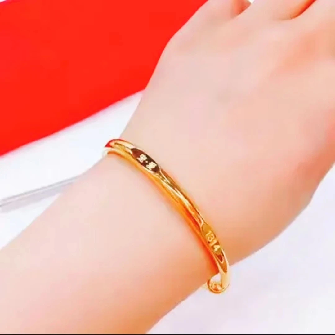 铜合金手镯 520宠爱.遇见1314精美推拉可调节手镯送女友礼物