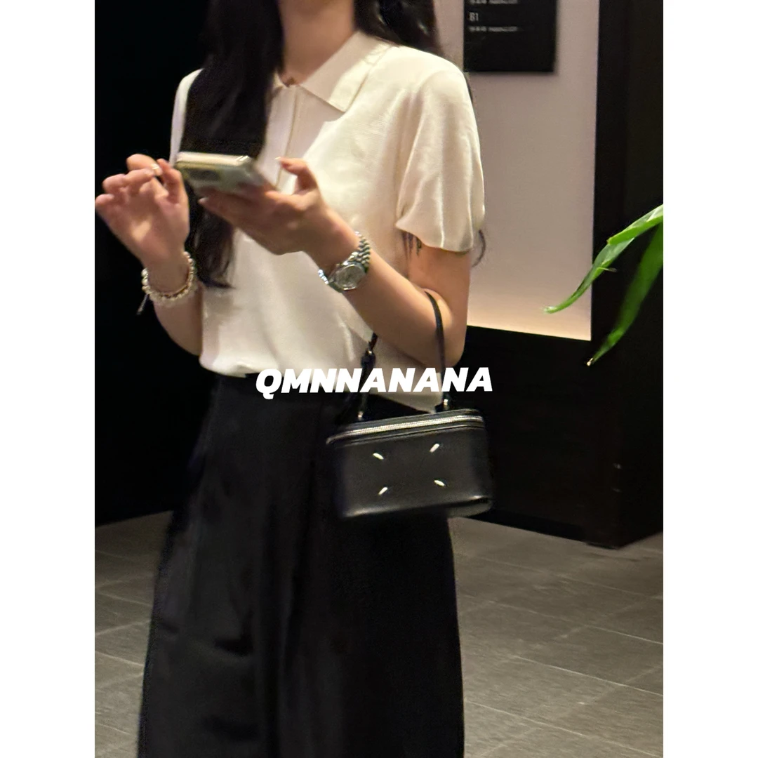 QMNNANANA S25'美到发紫 老钱显瘦抗皱高腰宽松阔腿西裤KZ01490