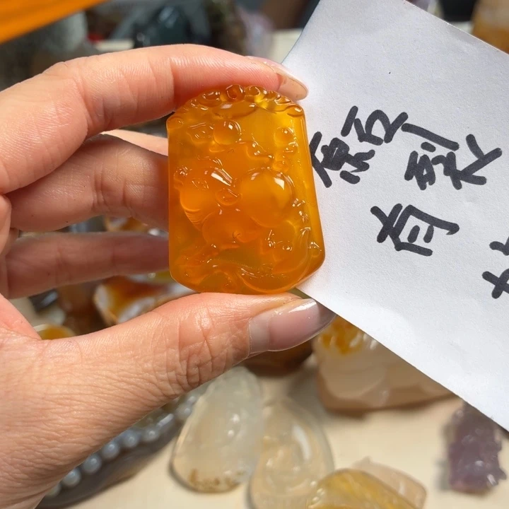 玛瑙/玉髓未镶嵌吊坠(不含链)