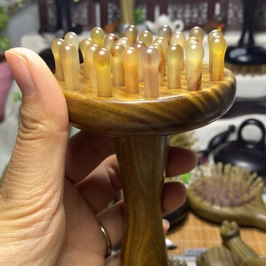 福利款25灯泡齿做身体羊角按摩