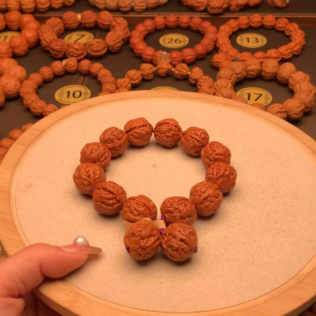 文玩核桃手串莲花座