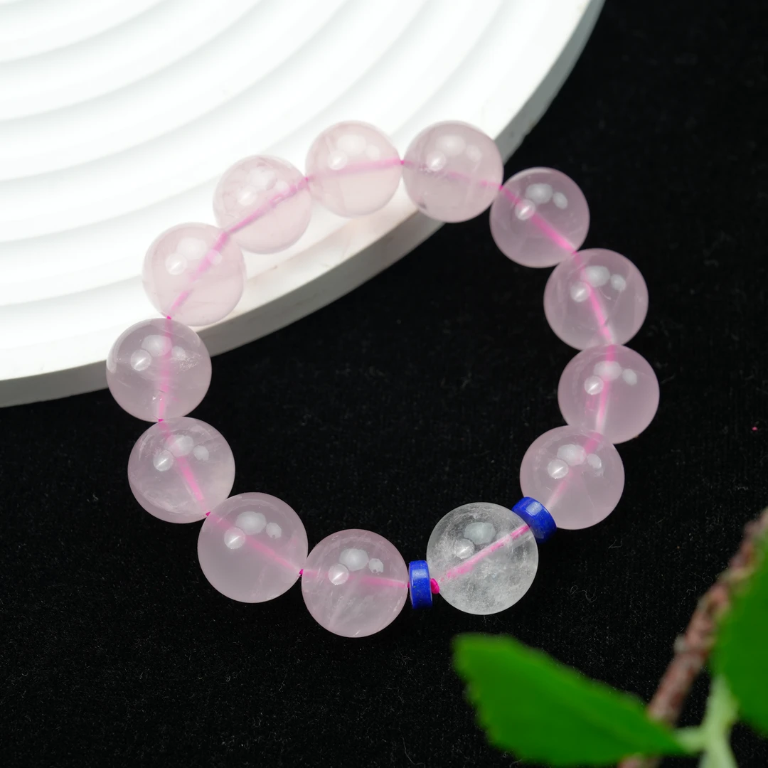 【刘凡菲专属】·扶摇珠宝·粉水晶diy青金手串(多样性发其一)(15mm)