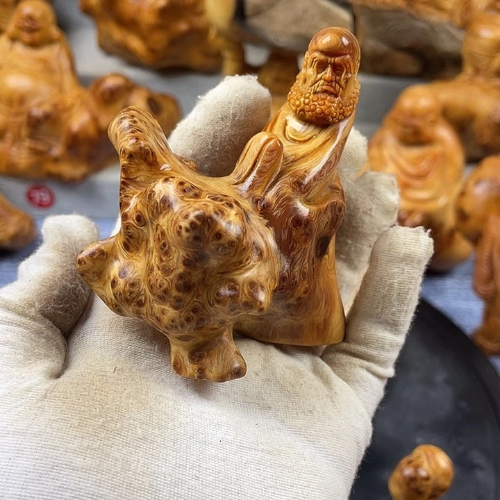 柏木（崖柏）达摩手把件