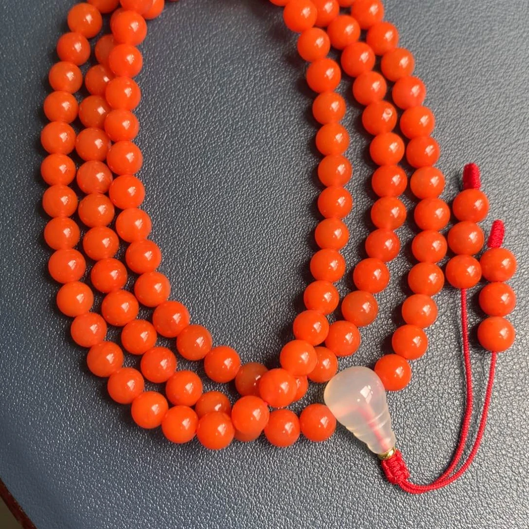 南红玛瑙未镶嵌保山天然原矿南红7mm+多圈