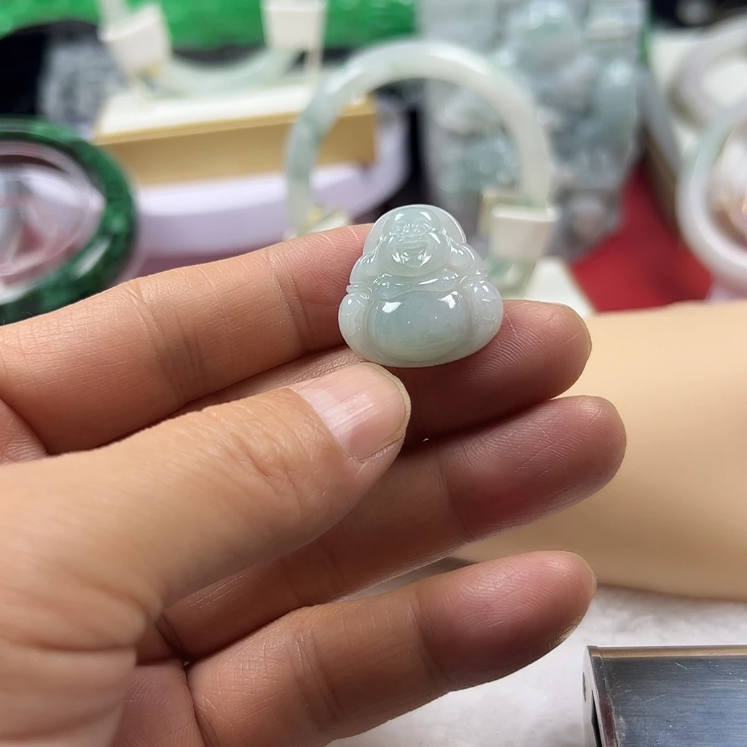 颈饰未镶嵌翡翠缅甸天然A货翡翠佛公