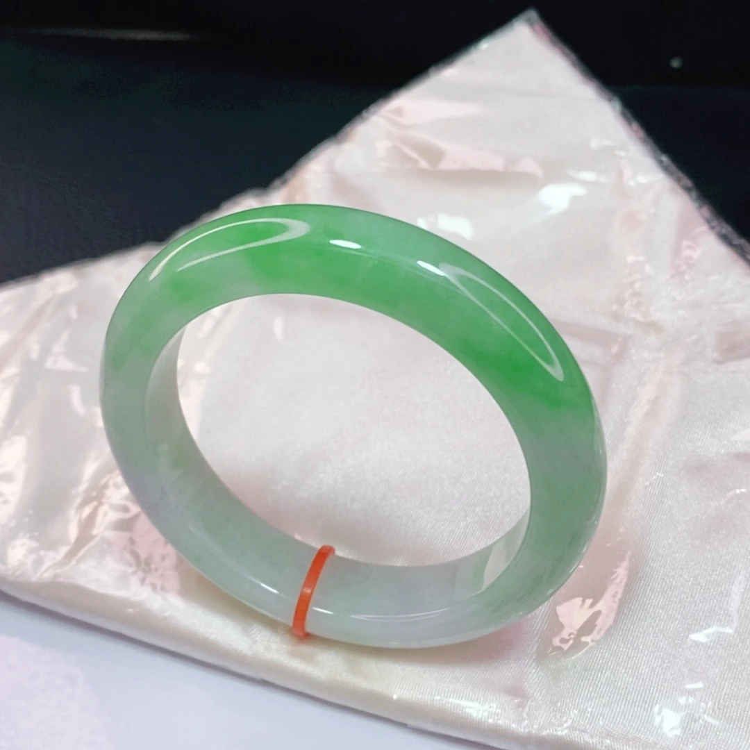 未镶嵌手镯翡翠54.8正圈