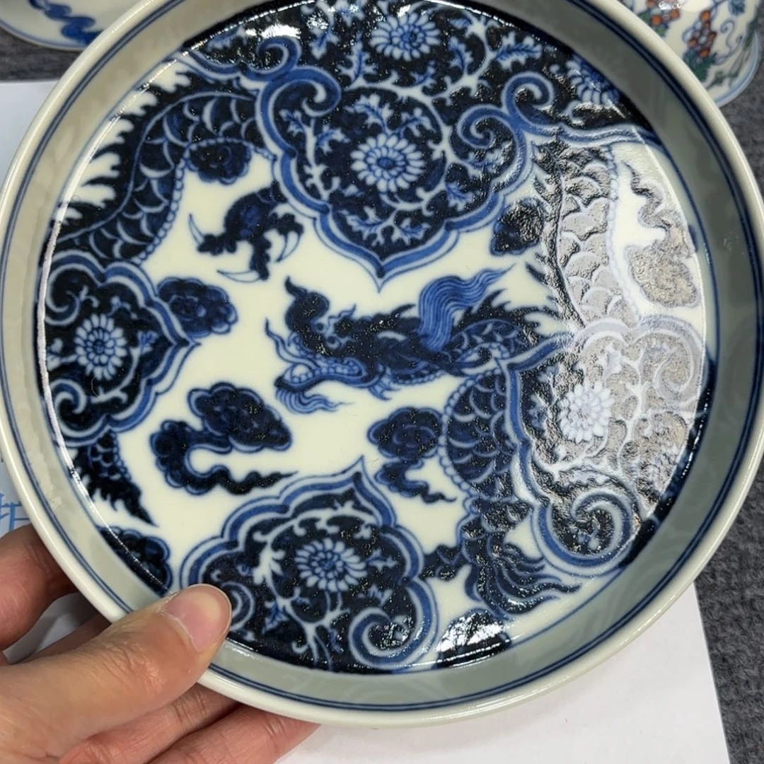 瓷杯子当代仿古精品全手工