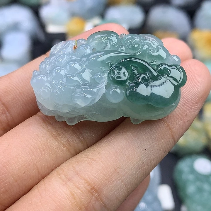 景***岚颈饰未镶嵌翡翠天然缅甸翡翠