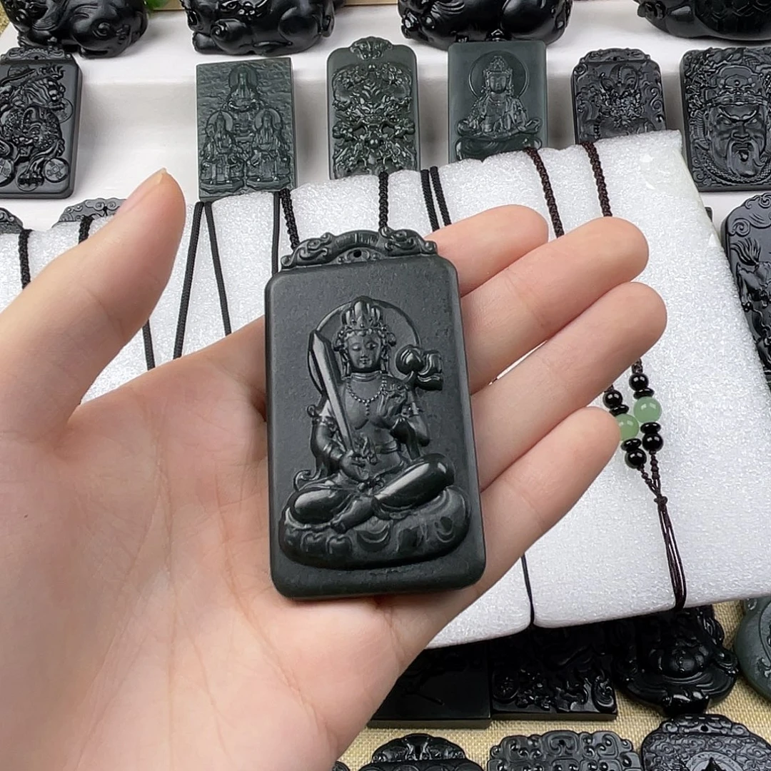 山***厂和田玉（青玉）未镶嵌颈饰