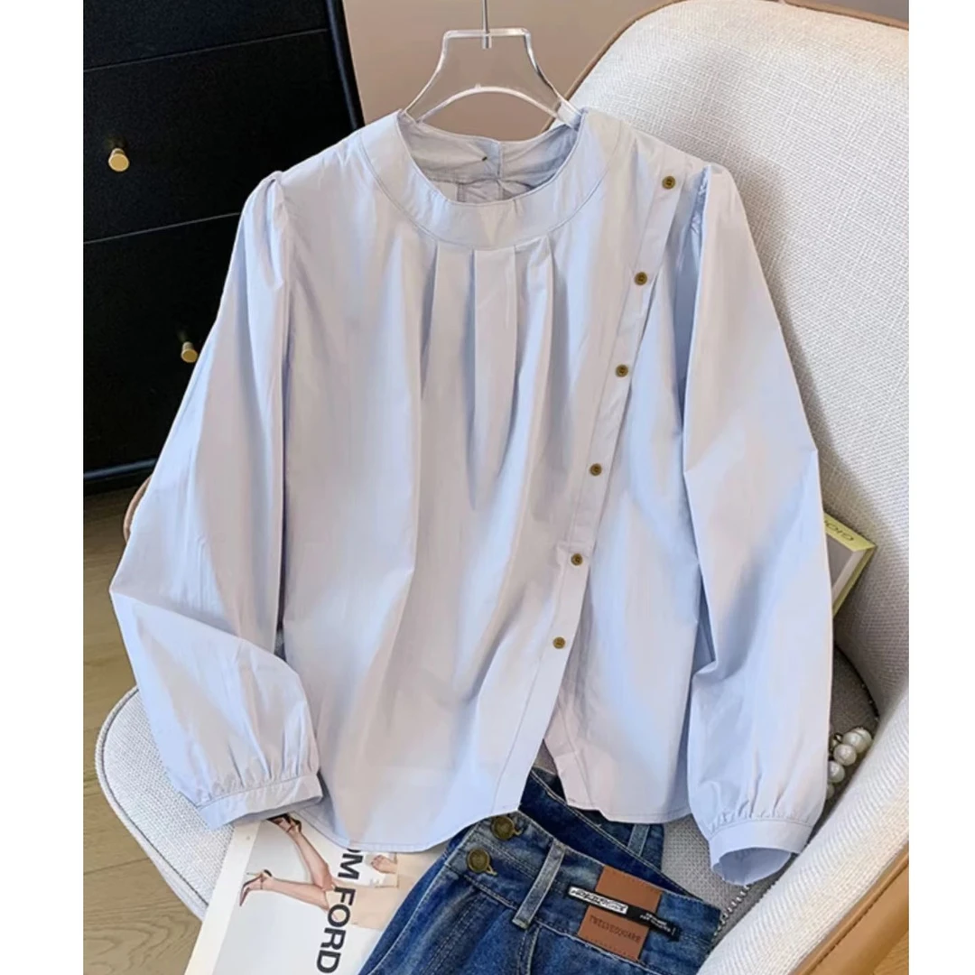 『时尚衬衫U』设计显瘦百搭时尚休闲衬衫6806