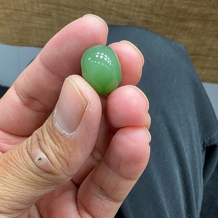 和田玉（碧玉）18K金镶嵌颈饰