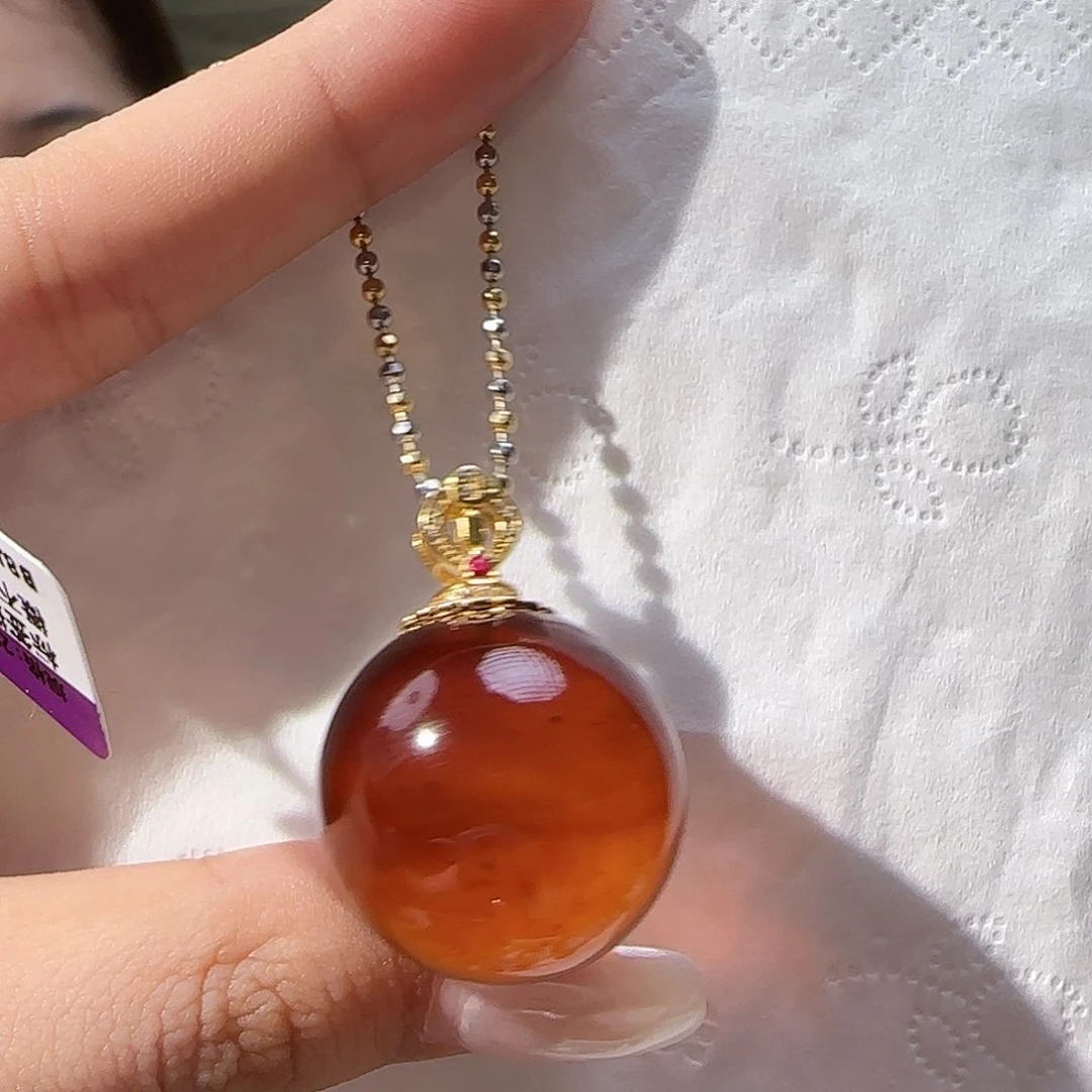 未镶嵌颈饰琥珀0604-0002