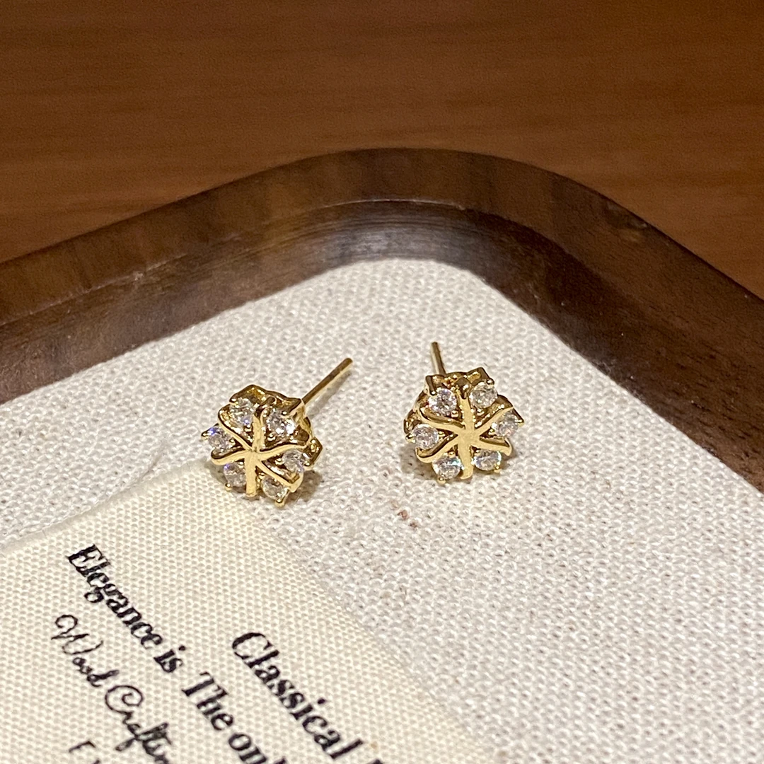 铜合金耳饰 精致耳饰2025爆款气质高级感耳环A1945