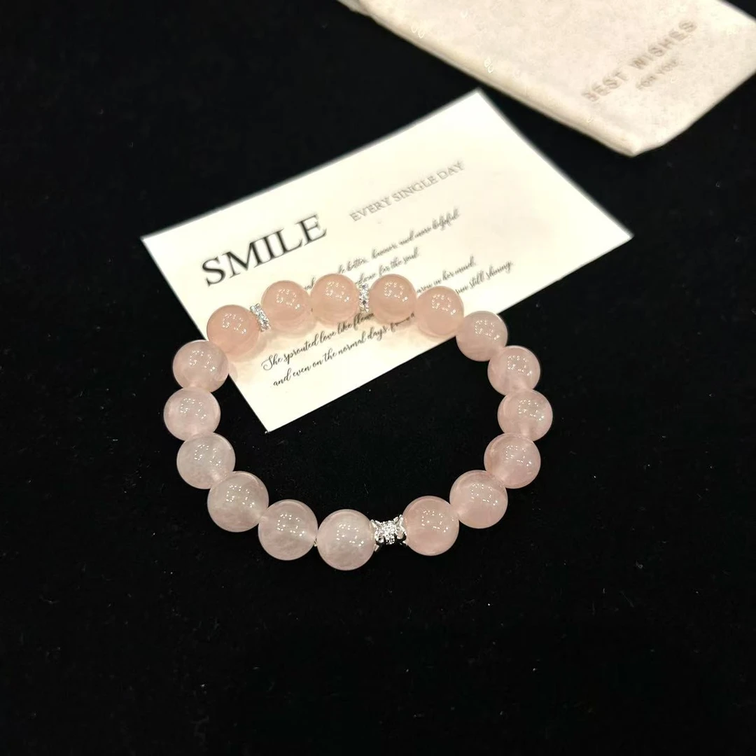 YIMI 天然水晶西柚粉水晶手链x1356（10毫米）