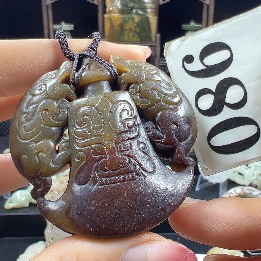 和田玉未镶嵌挂件