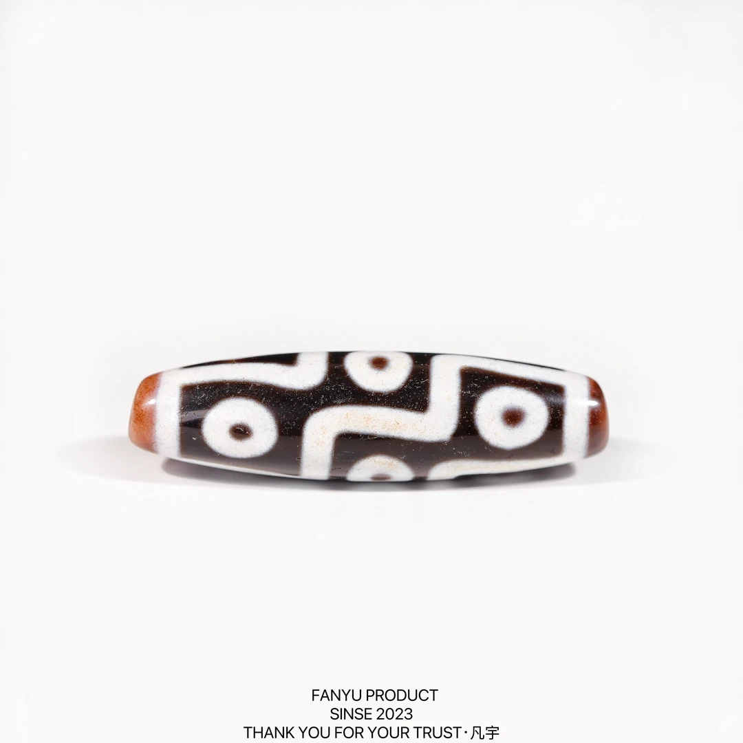 凡宇出品·台珠行运任晓潘臻品爆砂折线九眼天珠锁骨链男女款轻奢