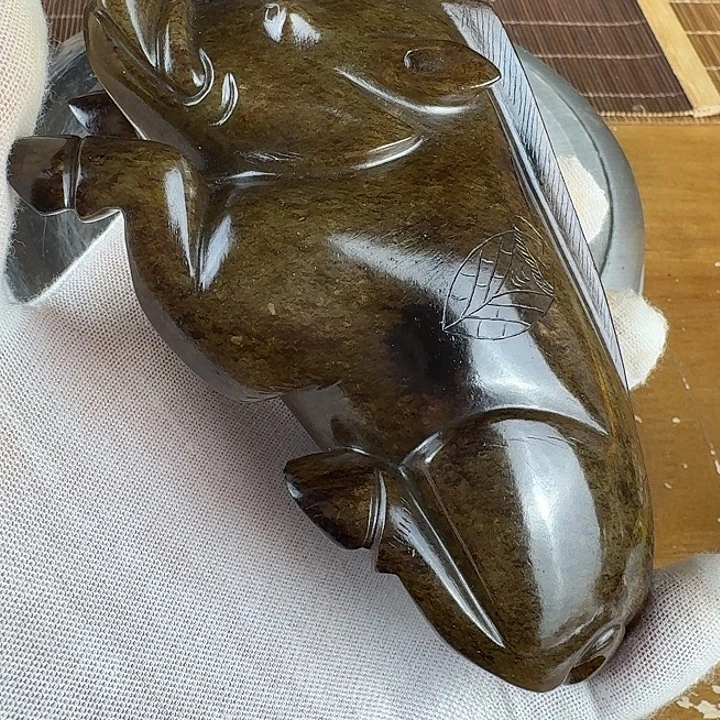 老***者和田玉未镶嵌挂件