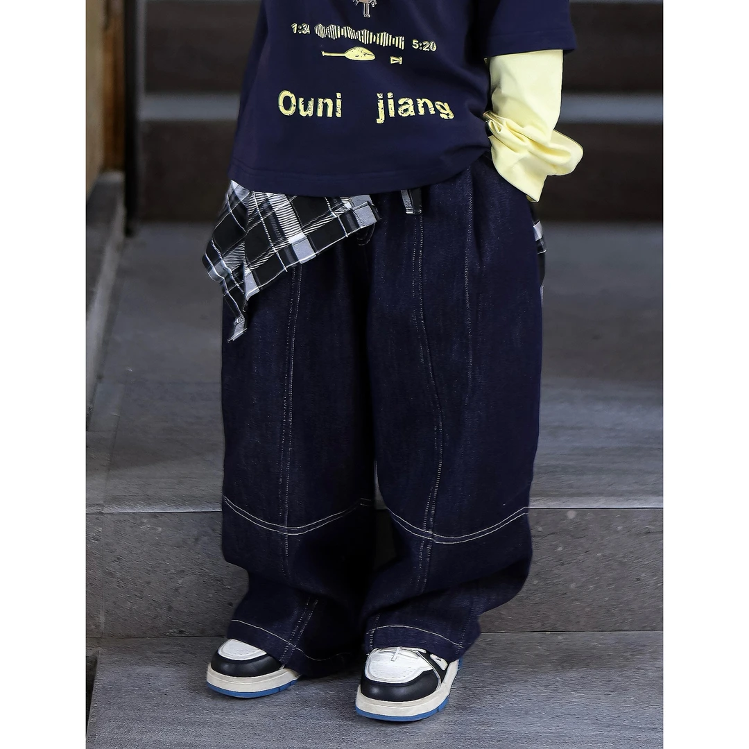 【现货】伟伟同款【捆绑记忆】2025春季新款简版牛仔裤WW0549