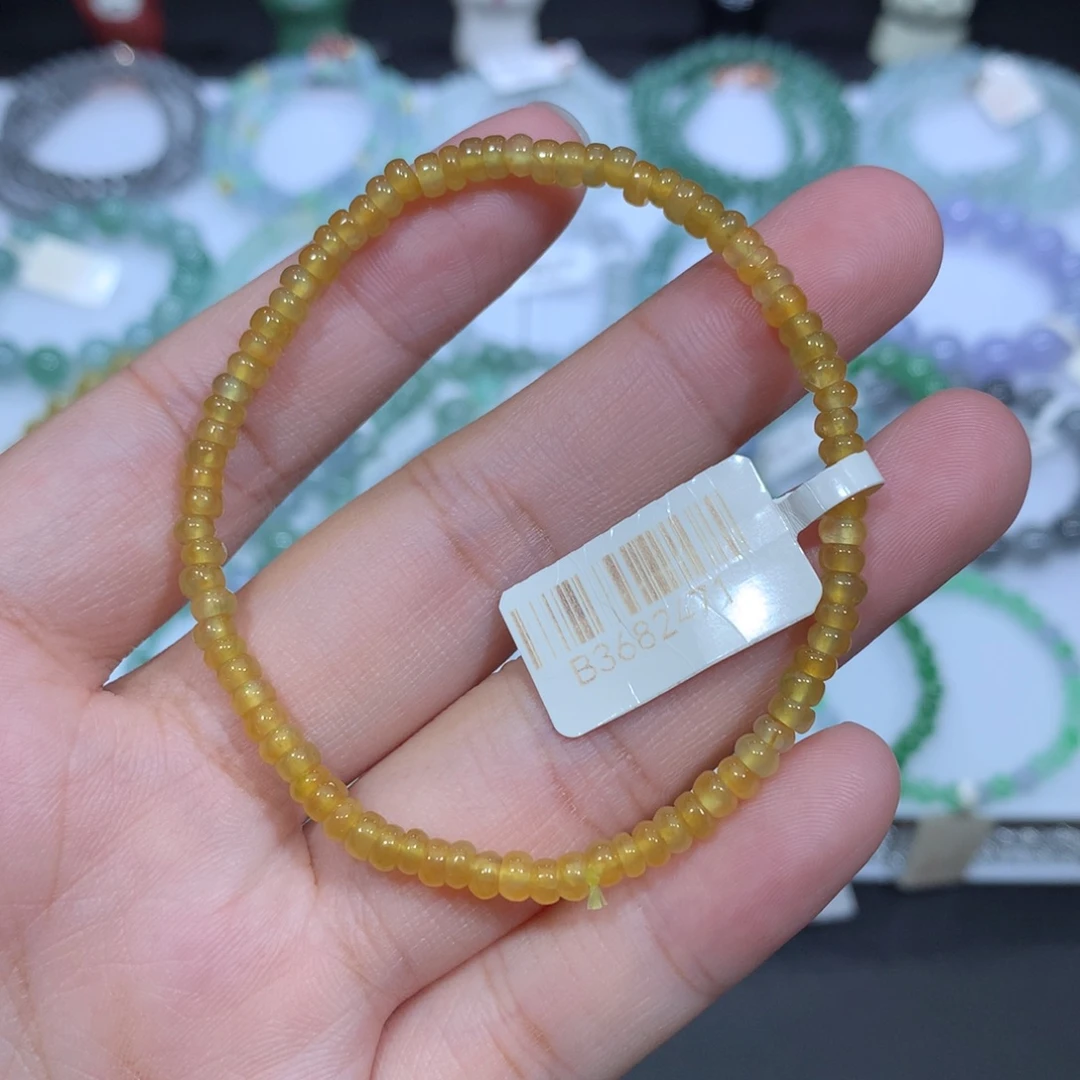 未镶嵌手串翡翠天然