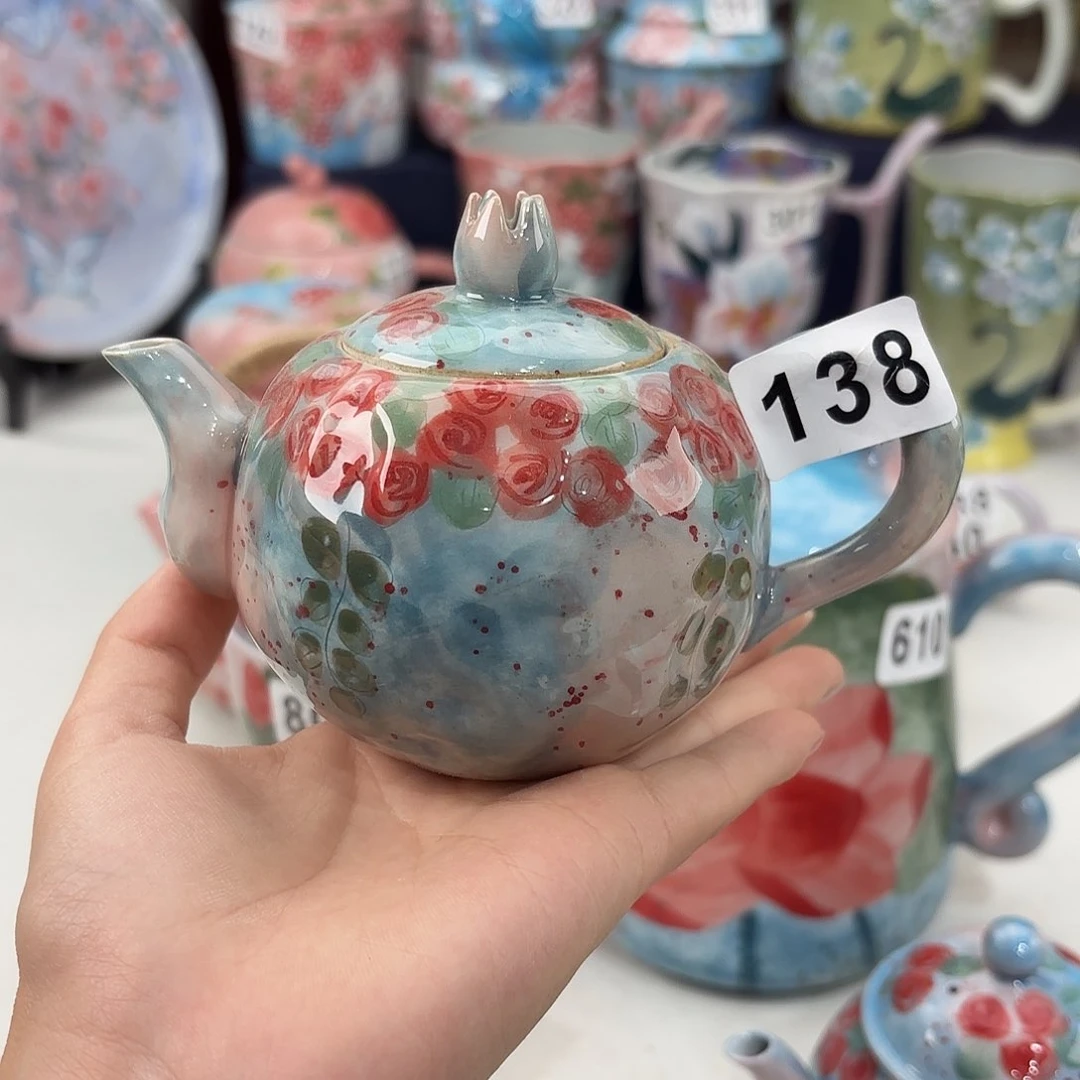 景德镇手绘高温釉下彩陶瓷茶具
