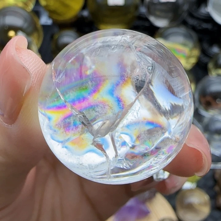 天然水晶球M1未镶嵌水晶微瑕