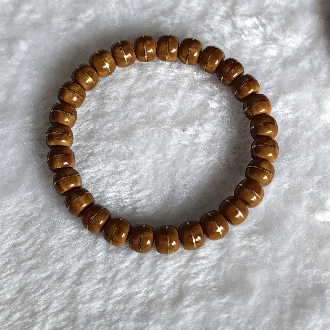 紫金鼠实心一线天精品手串