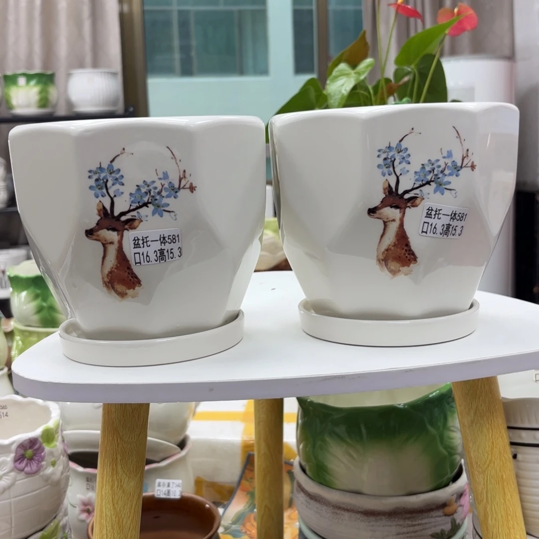 @夏西陶瓷花盆@@5581