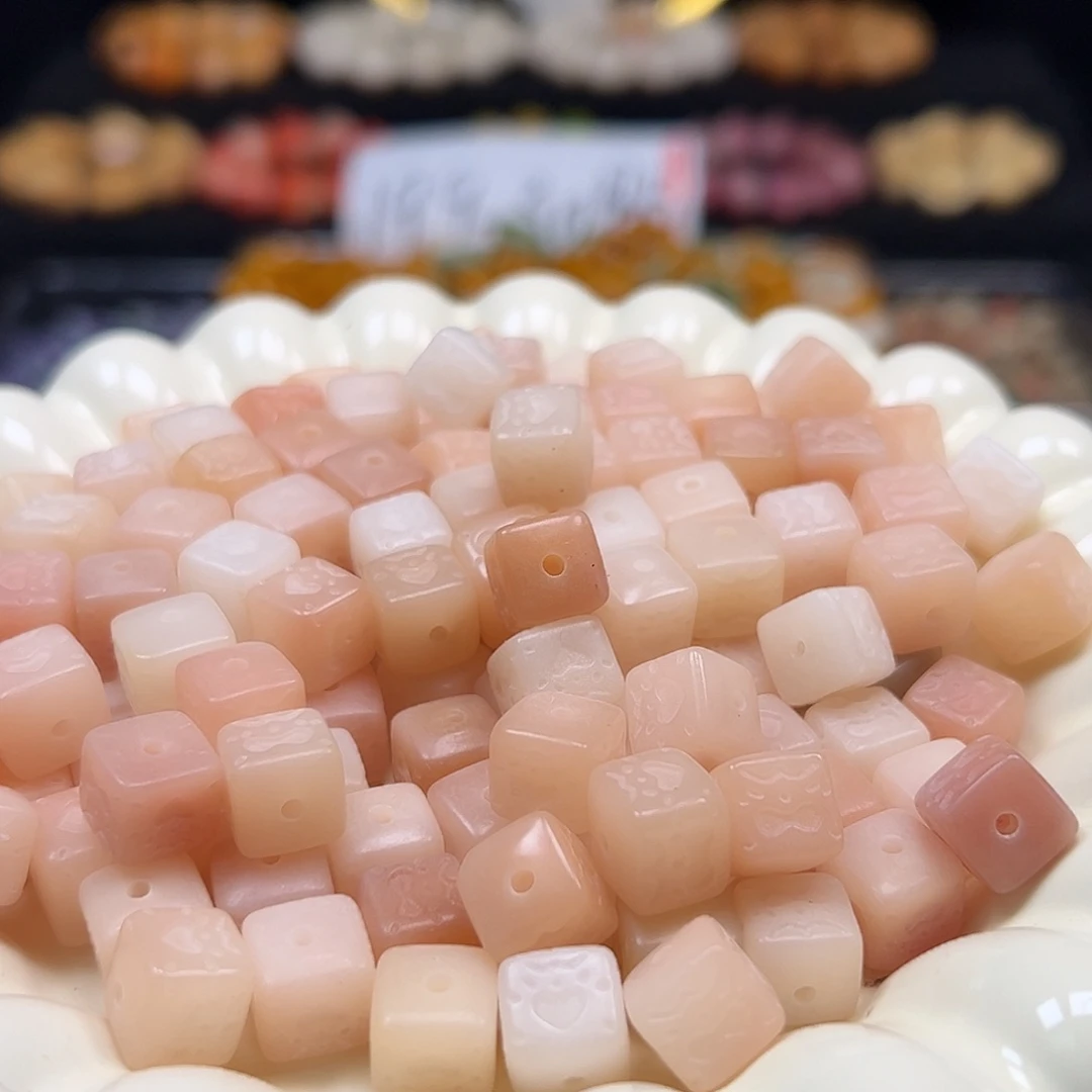 手串菩提根/象牙果卡10粉色喜怒哀乐100颗