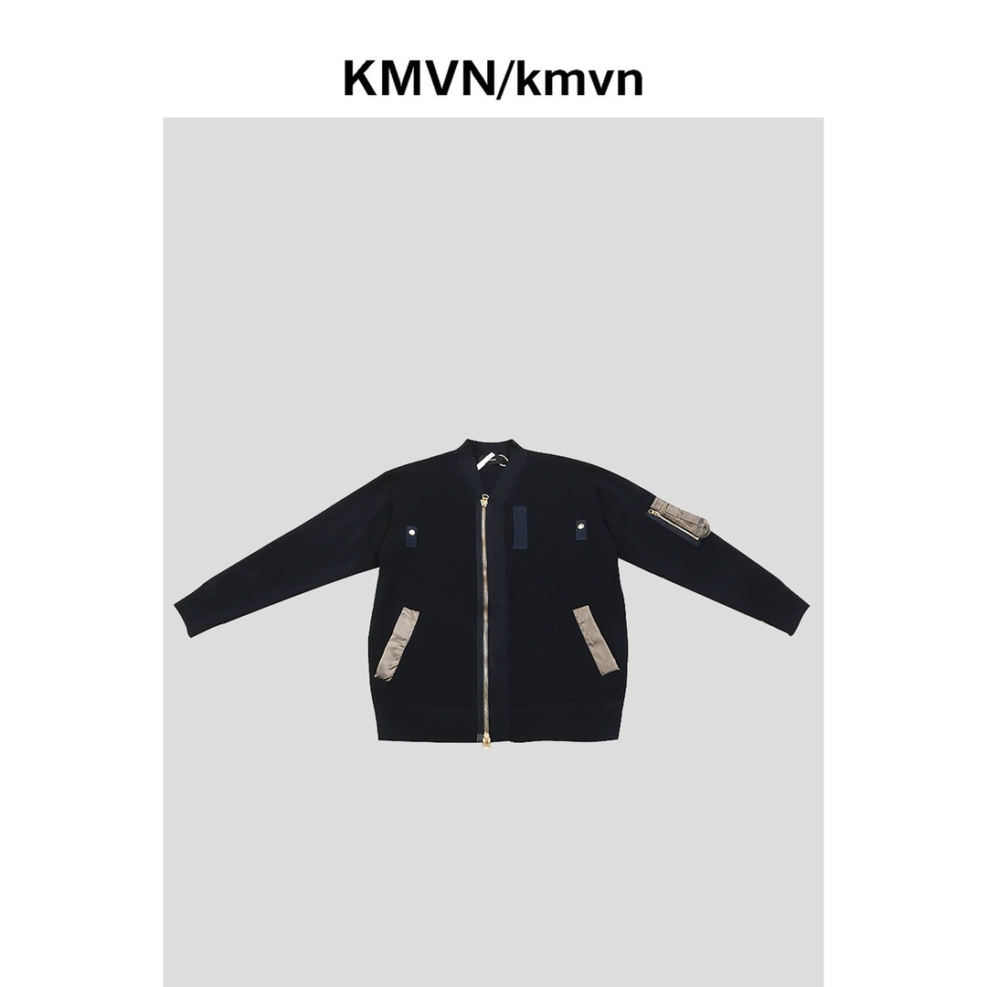 kmvn/kmvn【青名】2024秋季新款时尚潮流原创设计时尚针织开衫