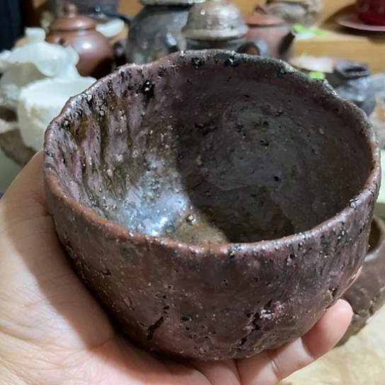 杯判*微瑕变型柴烧裸烧手作品