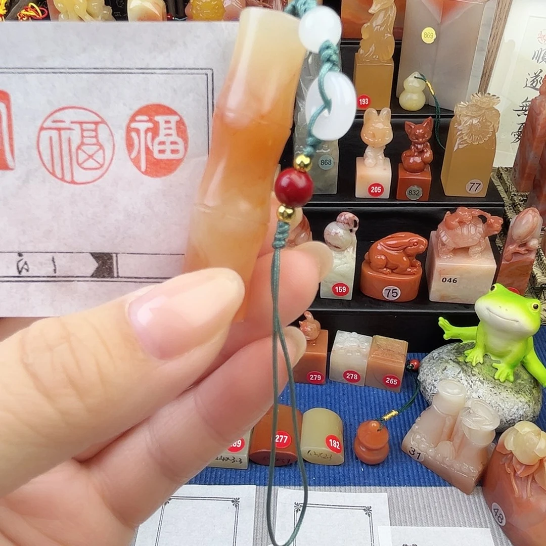 印石寿山石老挝石1.3包刻一字