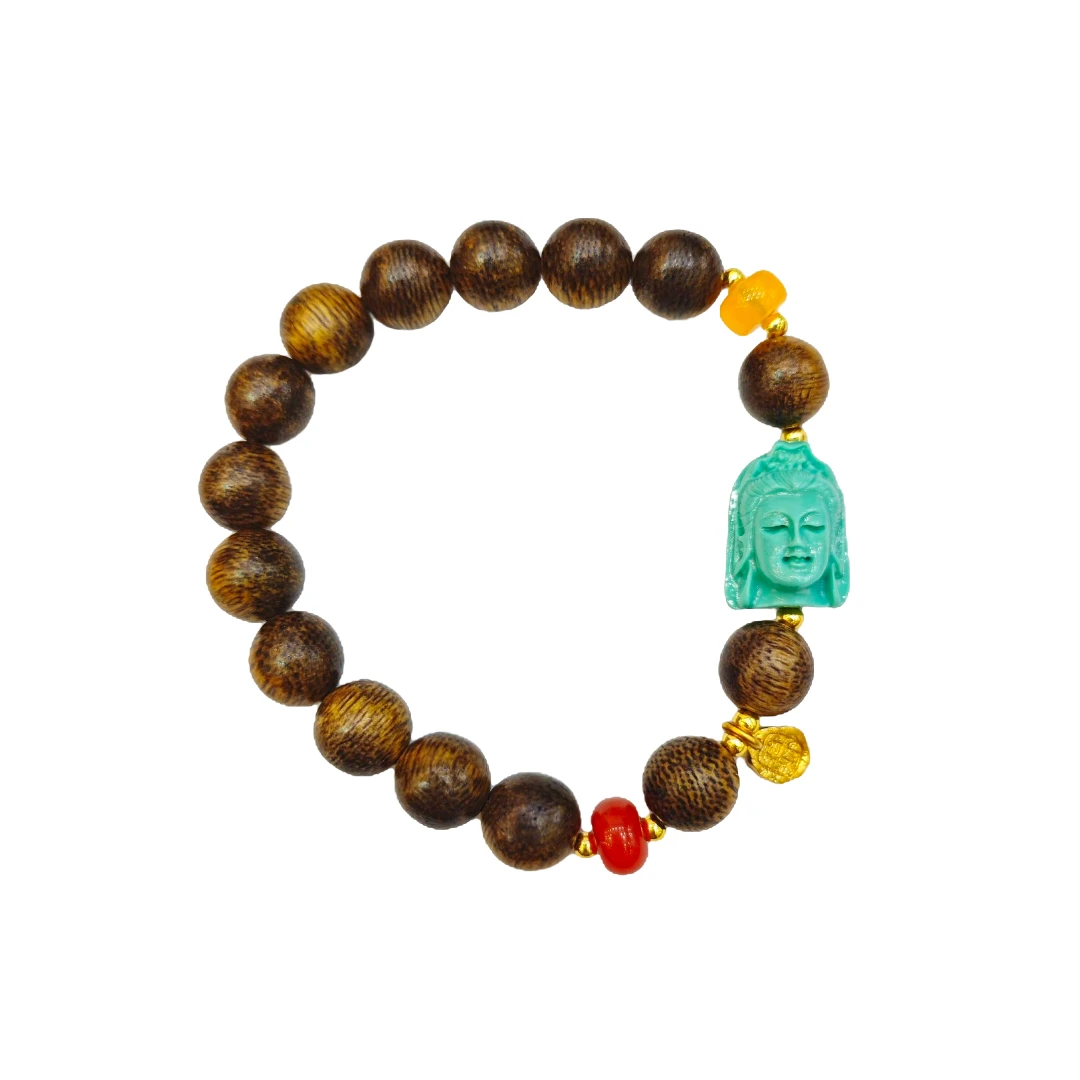 檀香木手串A28-712赠礼盒(多样性发其一)