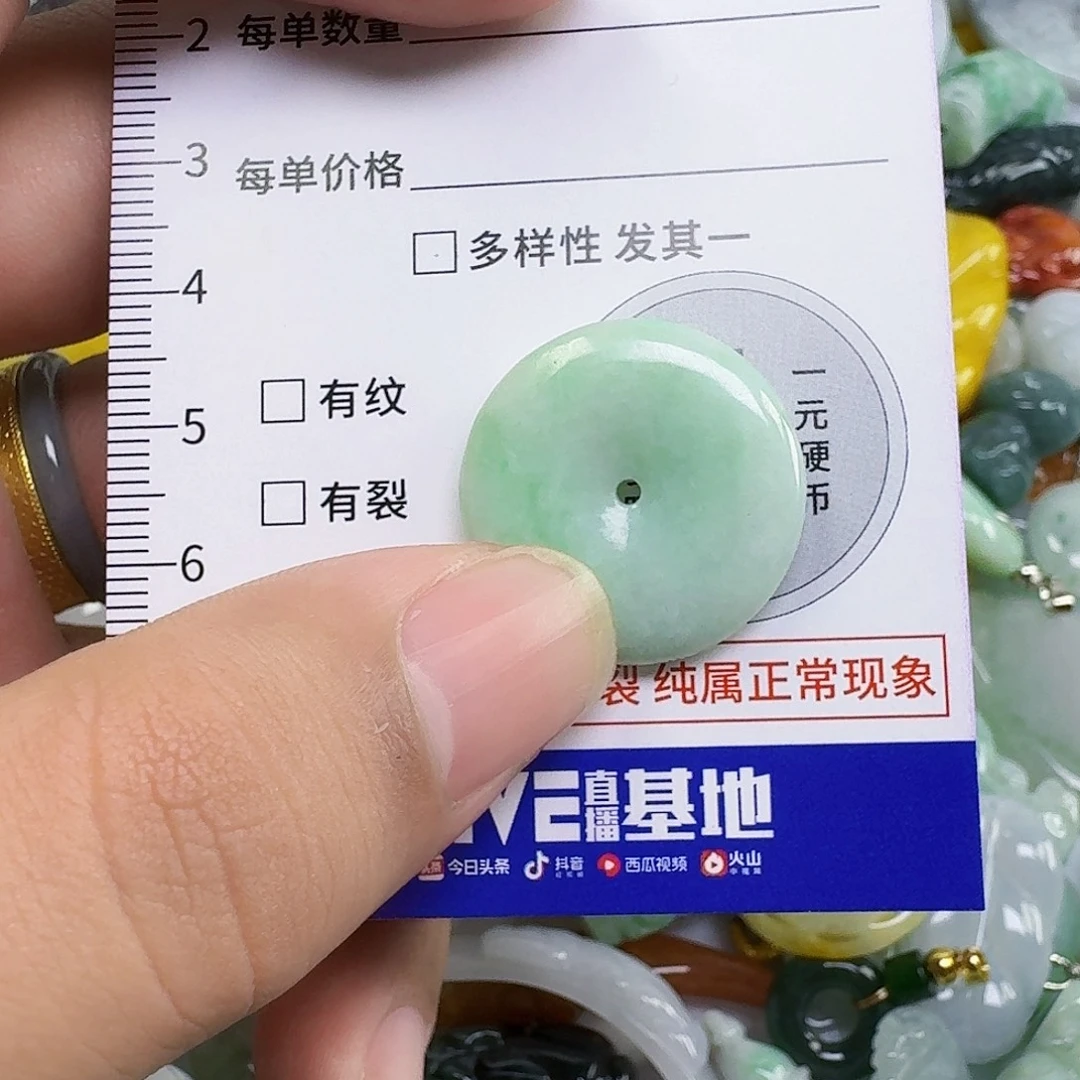 翡翠未镶嵌吊坠(不含链)