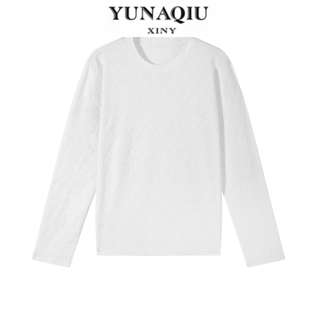 77推荐-高奢秋款T恤女装早秋新款上衣长袖打底小衫时尚百搭5121