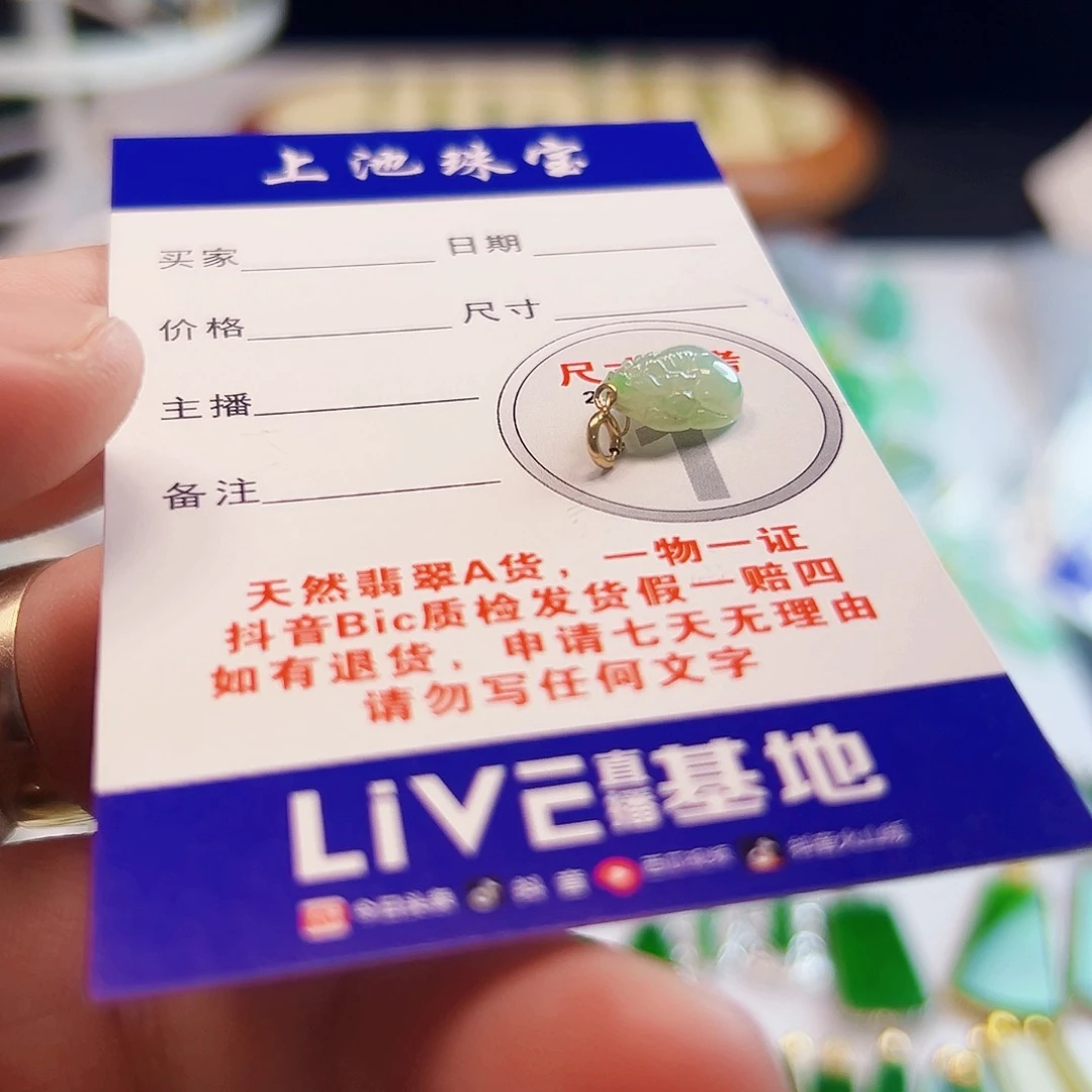 颈饰18K金镶嵌翡翠翡翠