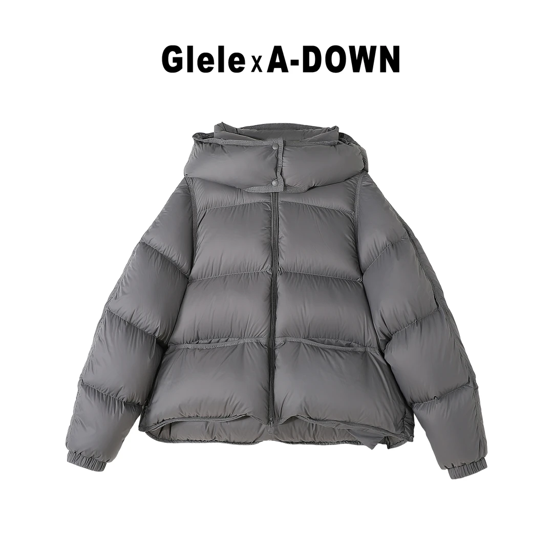 Glele联名A-DOWN 【瑞士】米兰秀场款2025年超新品95%白鸭绒羽绒