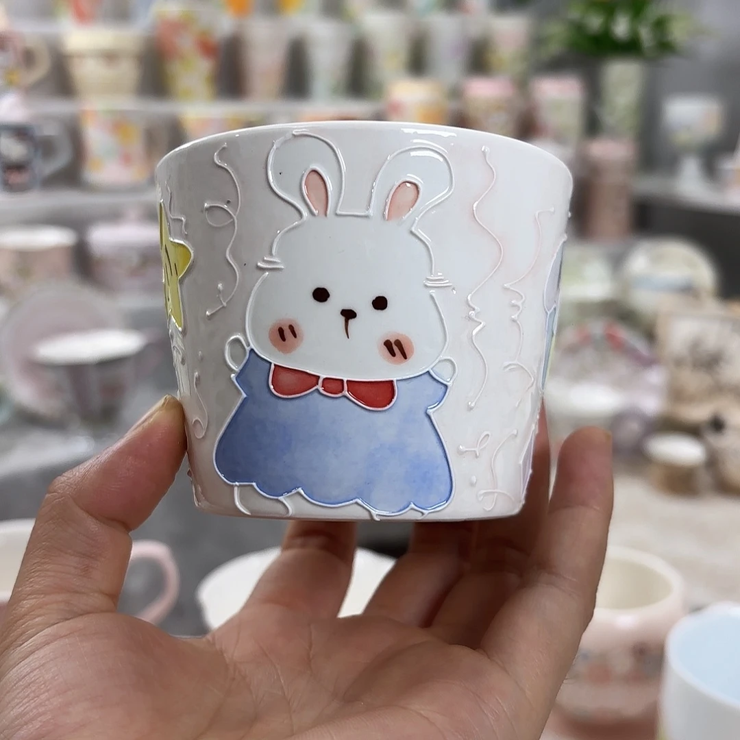 手绘创意高温釉下彩陶瓷